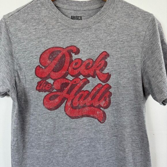 Brisco Brands Holiday Deck The Halls Graphic Shirt Christmas Matching Tops Large - Picture 5 of 8